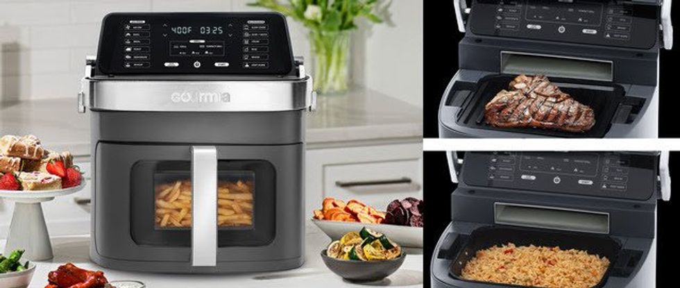 product shot of Gourmia's Panorama Digital Air Fryer,