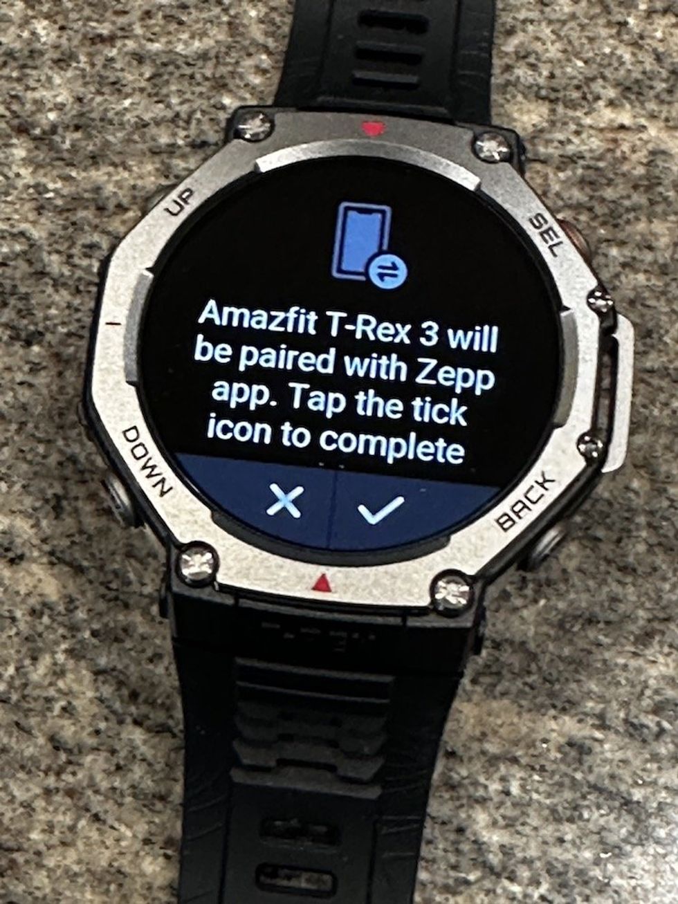a photo of \u200bAmazfit T-Rex 3 Smartwatch