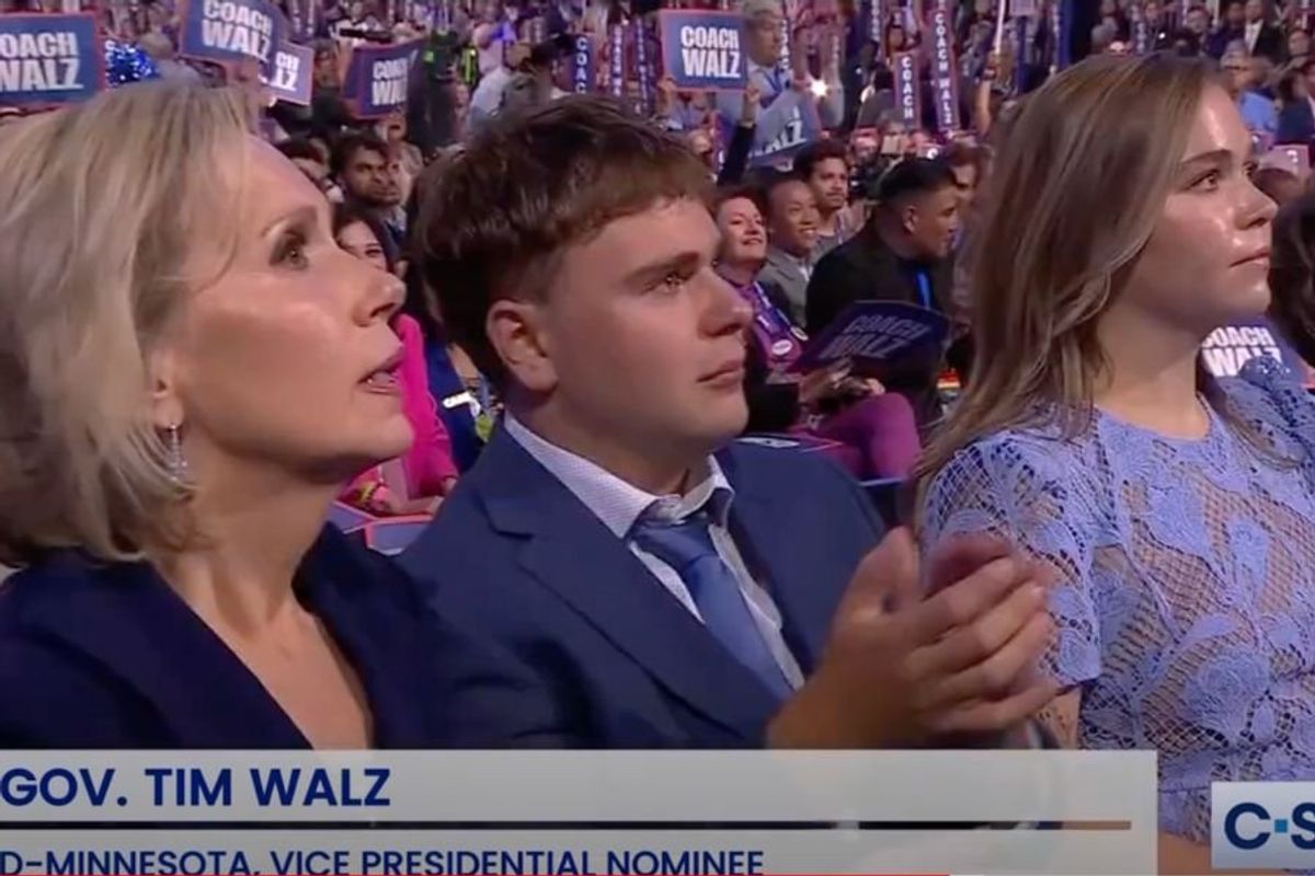 DNC; Democratic nomination; Tim Walz; Tim Walz's son; Gus Walz; Gus Walz cries; Gus Walz learning disability