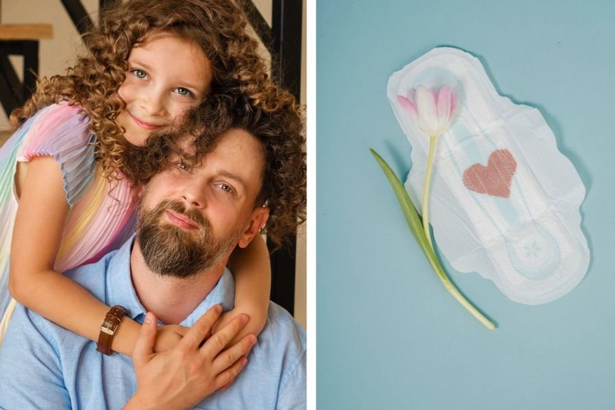 Single dad seeks help when 13-year-old daughter starts her first