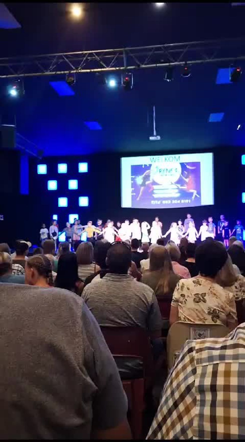 Little boy steals the show at his sister's end-of-year dance school concert
