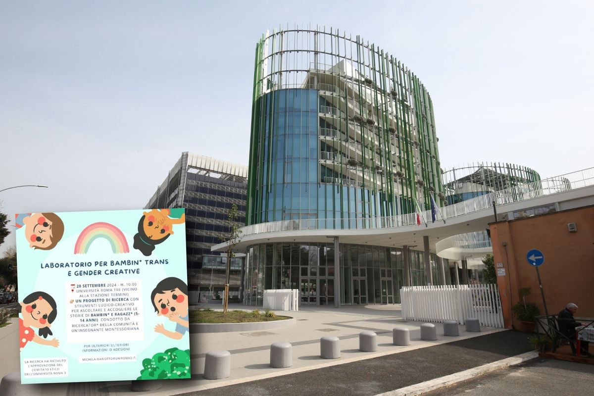 A Roma 3 aprono un «laboratorio» per baby trans e ragazzini «fluidi»
