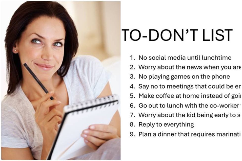 Screw your 'to-do list,' psychologist suggests 'to-don't' lists can be just as helpful