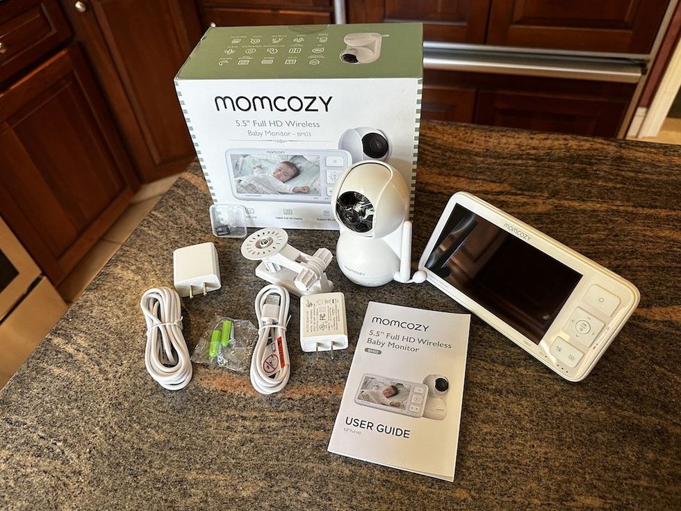 a photo of Momcozy Baby Monitor unboxed
