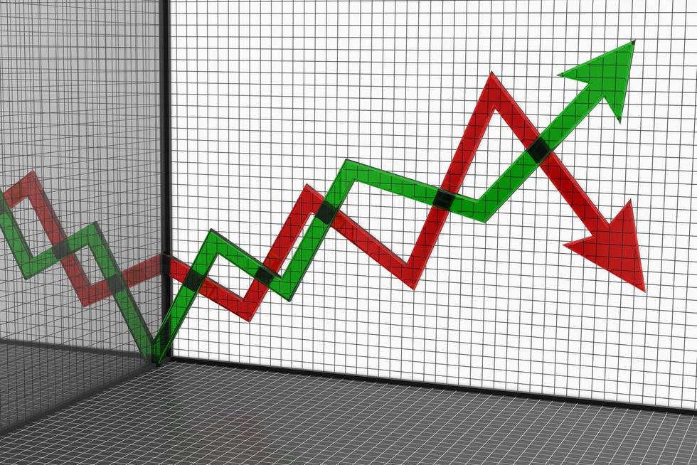 Graph stock photo