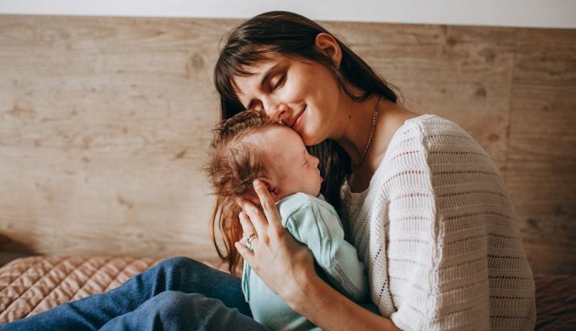 mom and baby, mothers, mom holding baby
