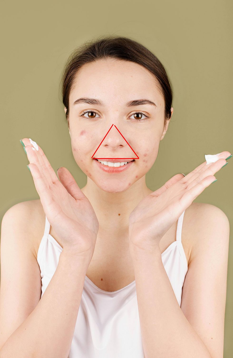 Doctors warn you should never pop a pimple in the in the 'triangle of death' on your face