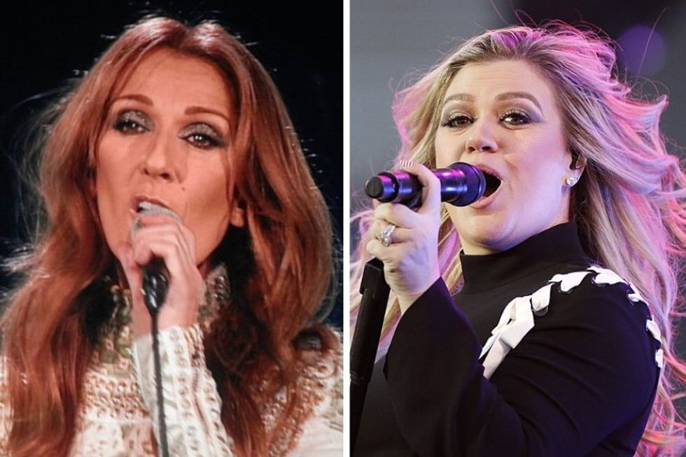 An emotional Céline Dion praises Kelly Clarkson's performance of 'My Heart Will Go On'