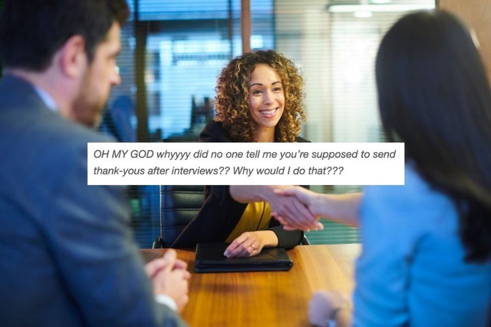 Job seeker didn't know to send thank you note after interview, people came to the rescue