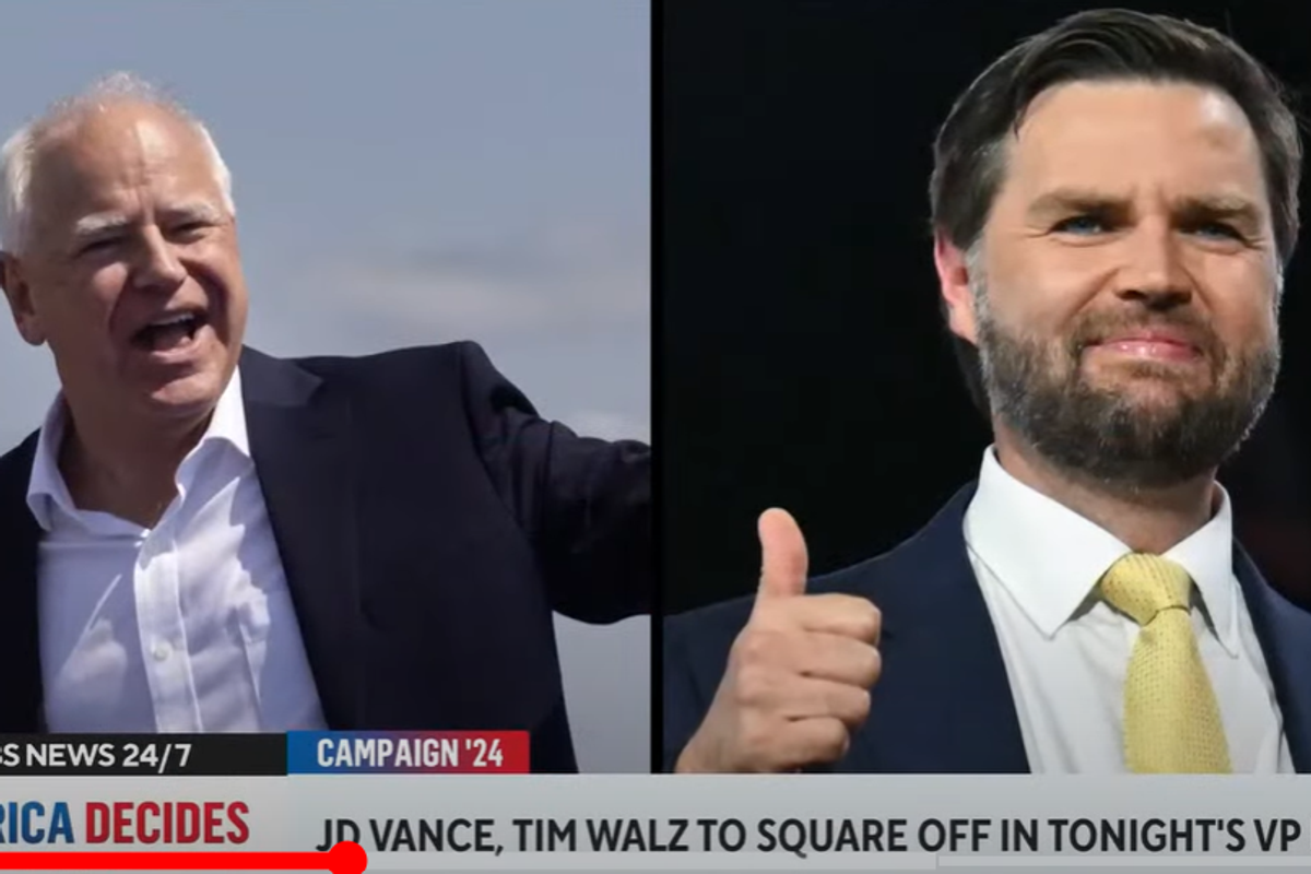 JD Vance and Tim Walz debate
