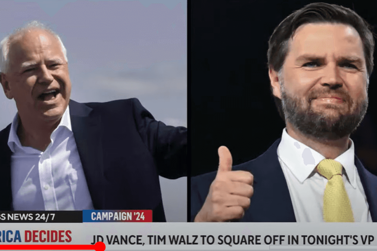 JD Vance and Tim Walz debate