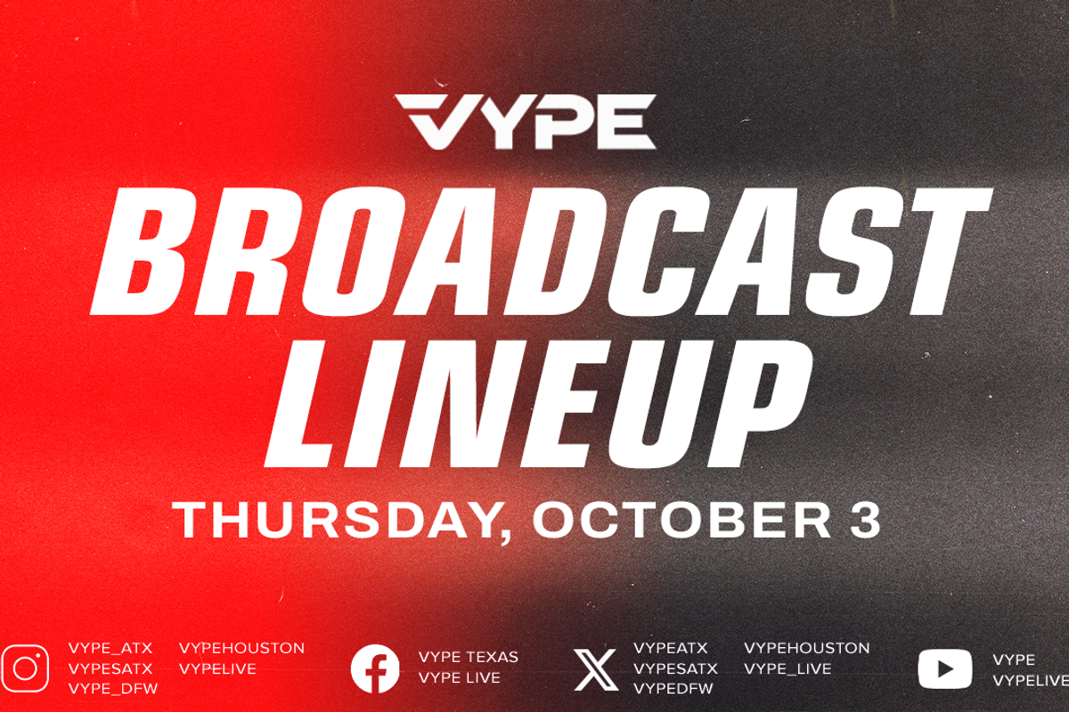VYPE Live Lineup - Thursday 10/3/24