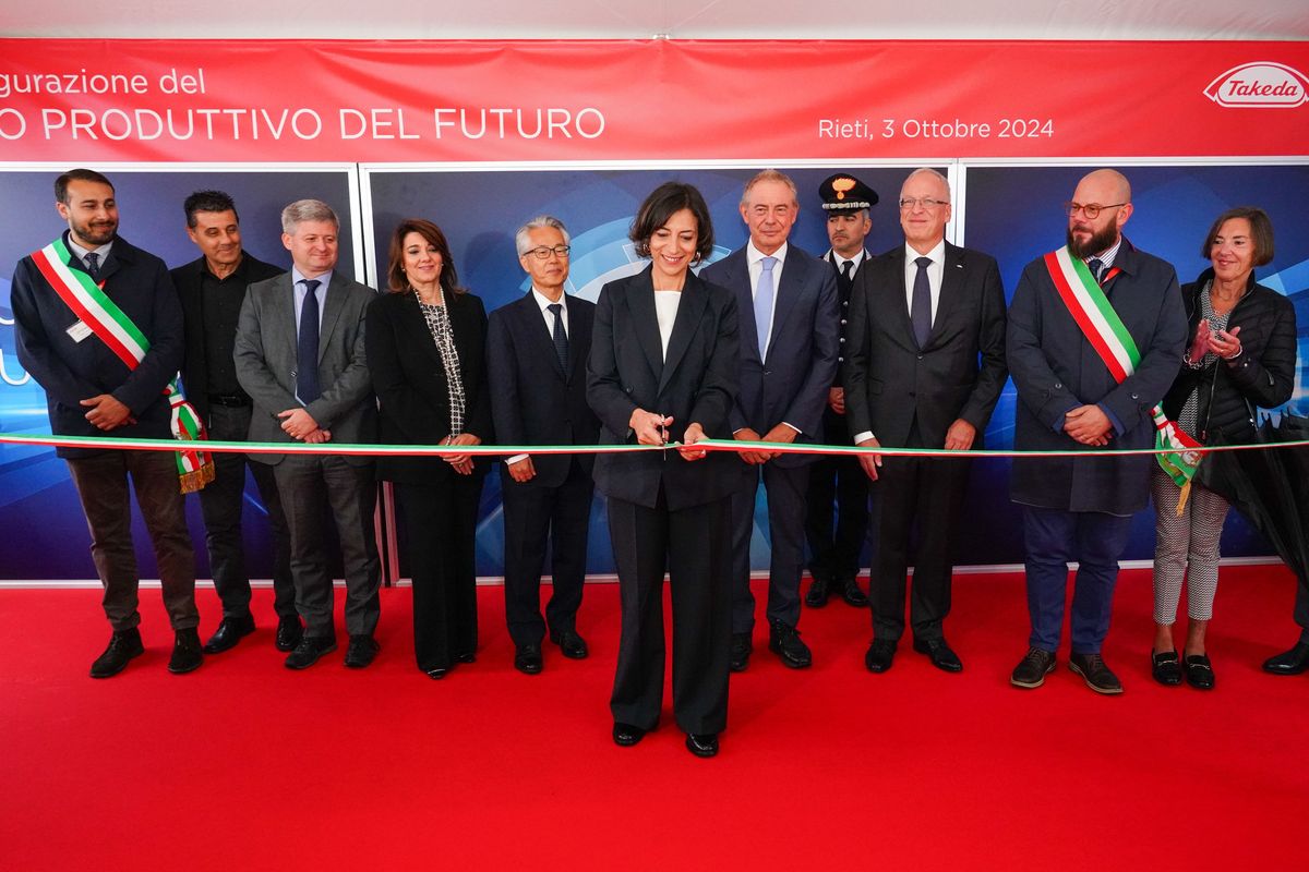Takeda inaugura un nuovo polo industriale a Rieti