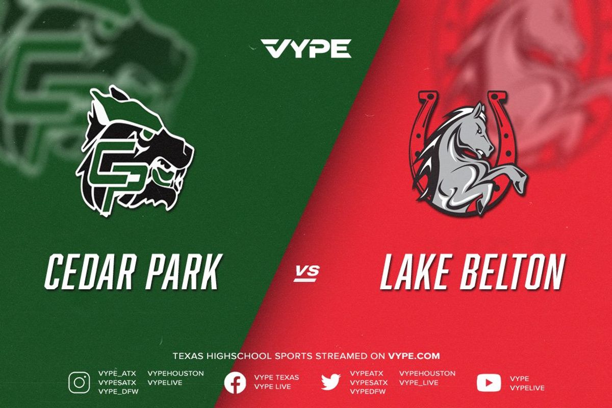 7PM - Football: Cedar Park vs. Lake Belton