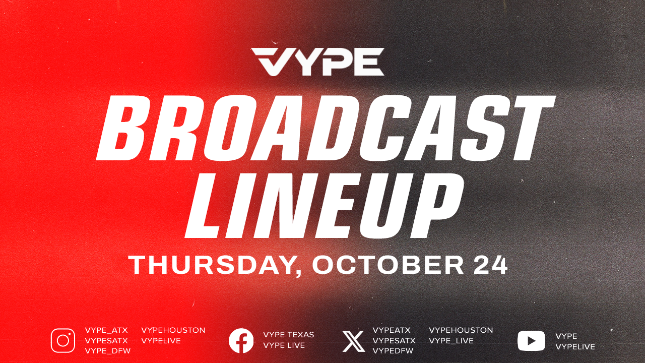 VYPE Live Lineup - Thursday 10/24/24