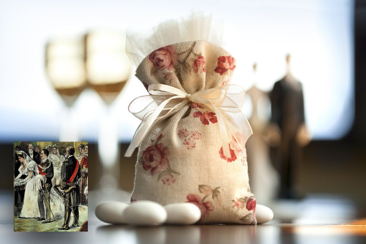 Con re «sciaboletta» bomboniere e confetti divennero una moda