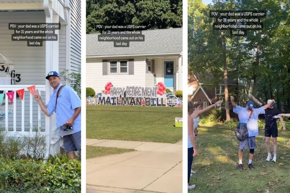 Entire neighborhood bids fond farewell to their mailman after 31 years of service