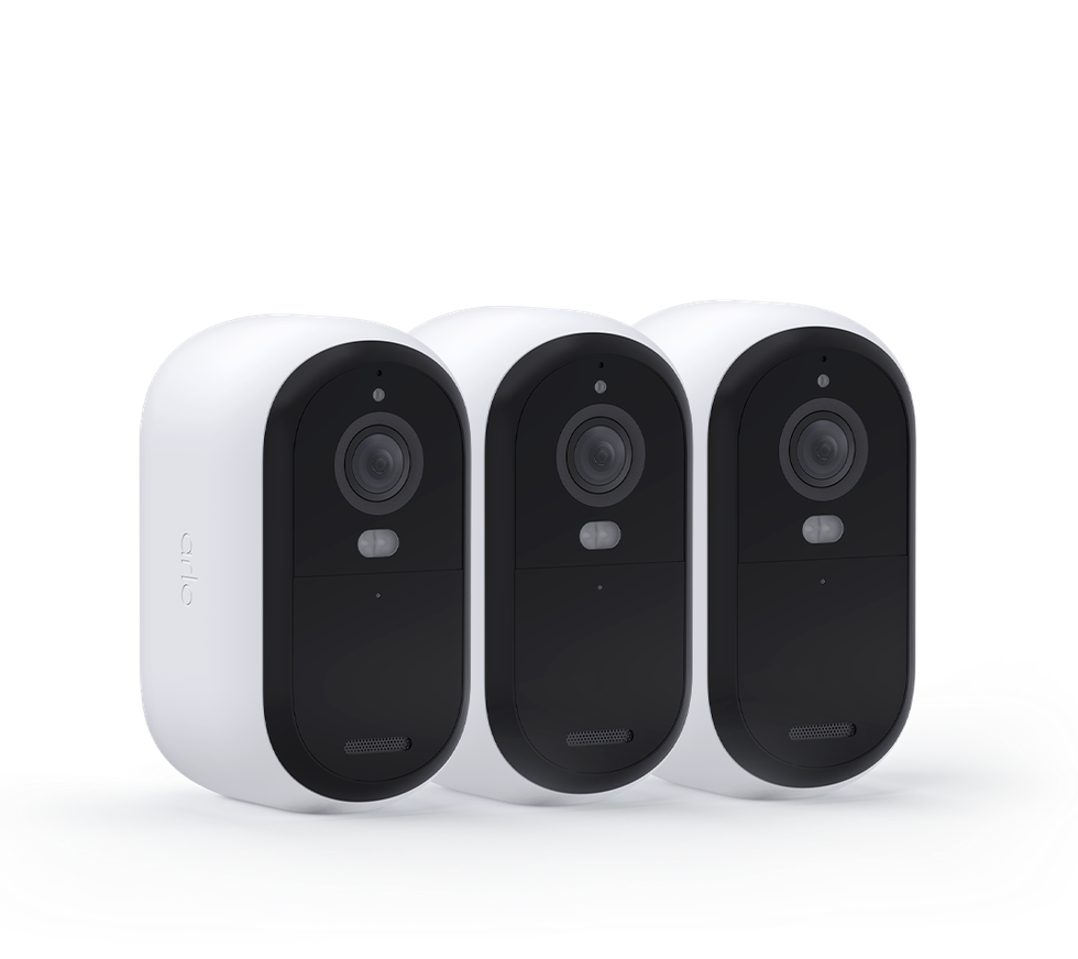 a product shot of Arlo Essential Outdoor Camera 2K (2nd Generation)