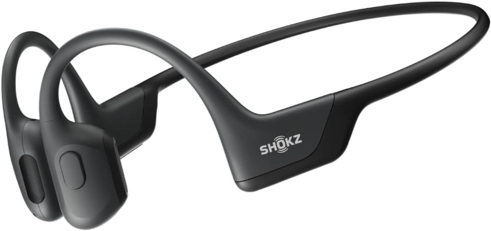 a product shot of SHOKZ OpenRun Pro - Open-Ear Bluetooth Bone Conduction Sport Headphones