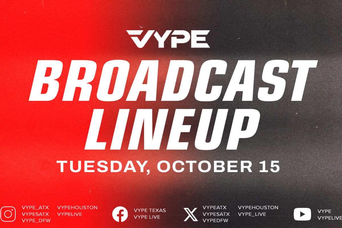 VYPE Live Lineup - Tuesday 10/15/24