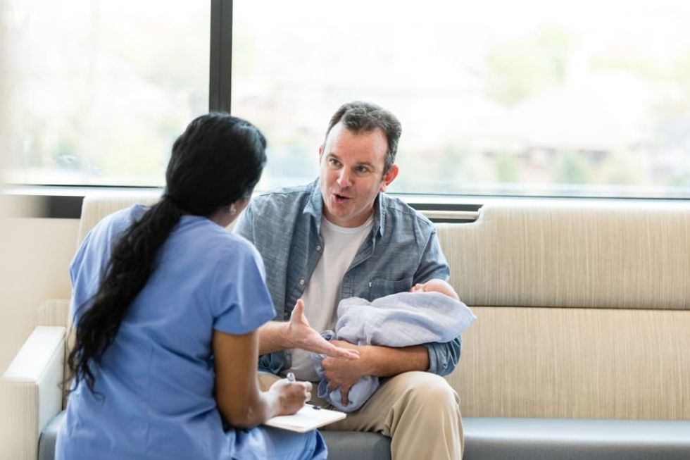 Frustrated dad says doctors treating men as 'clueless dads' needs to end