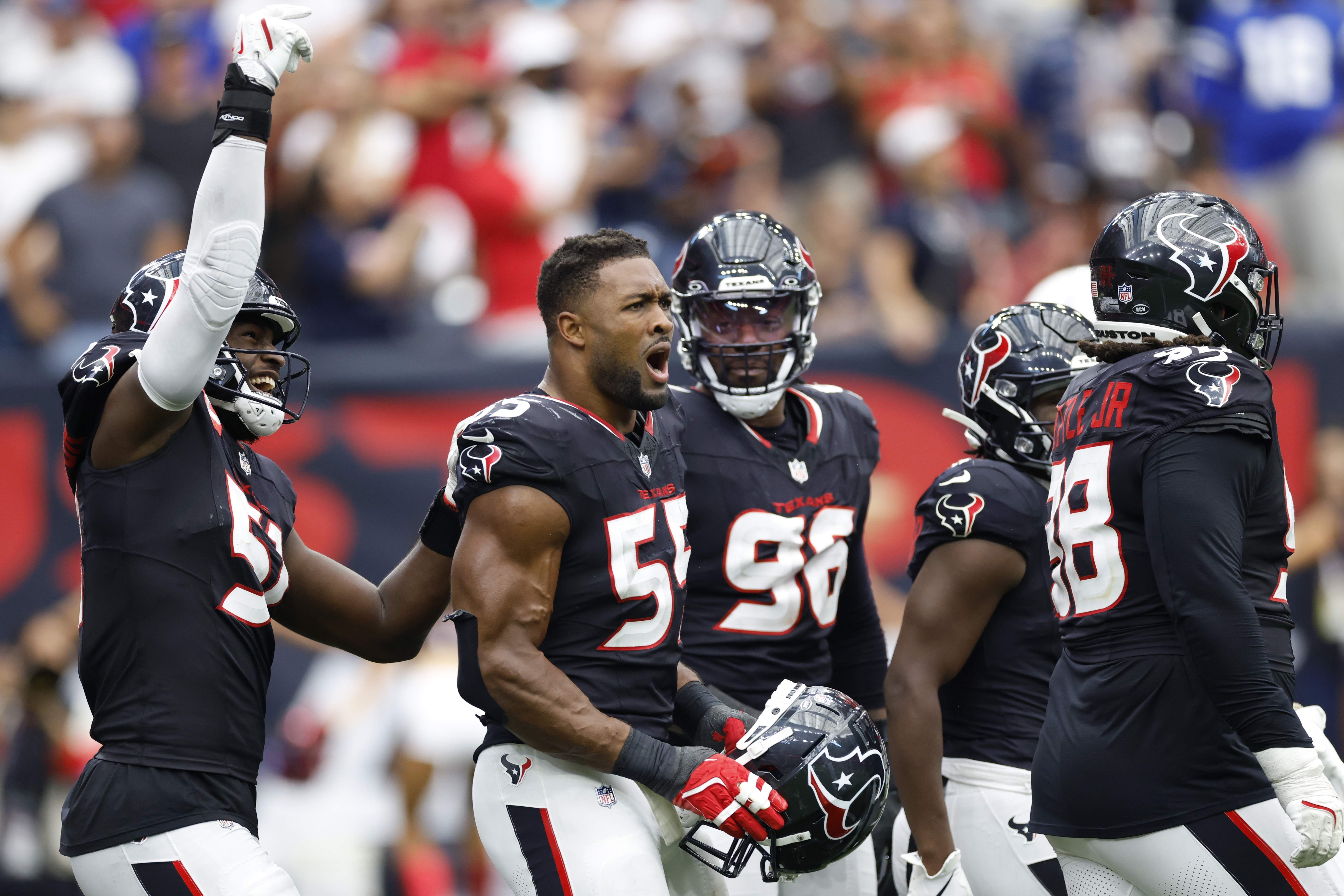 Texans Danielle Hunter, Will Anderson, Tim Settle