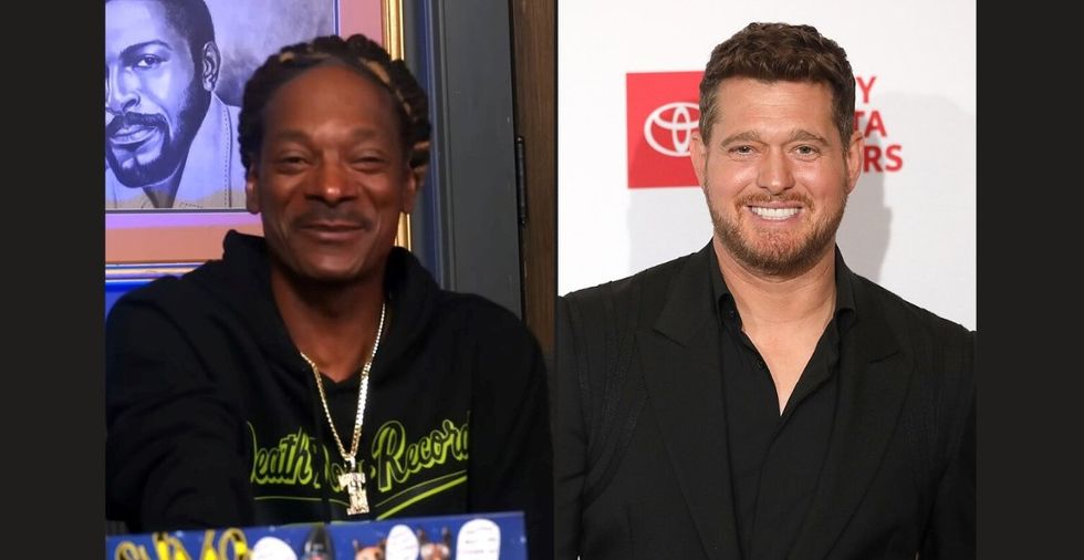 Snoop Dogg had a sweet emotional reaction to Michael Buble's 6-year-old praising him