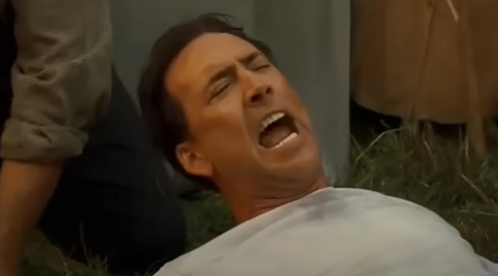Nicolas Cage freaking out in over 40 perfectly edited scenes is a great stress reliever