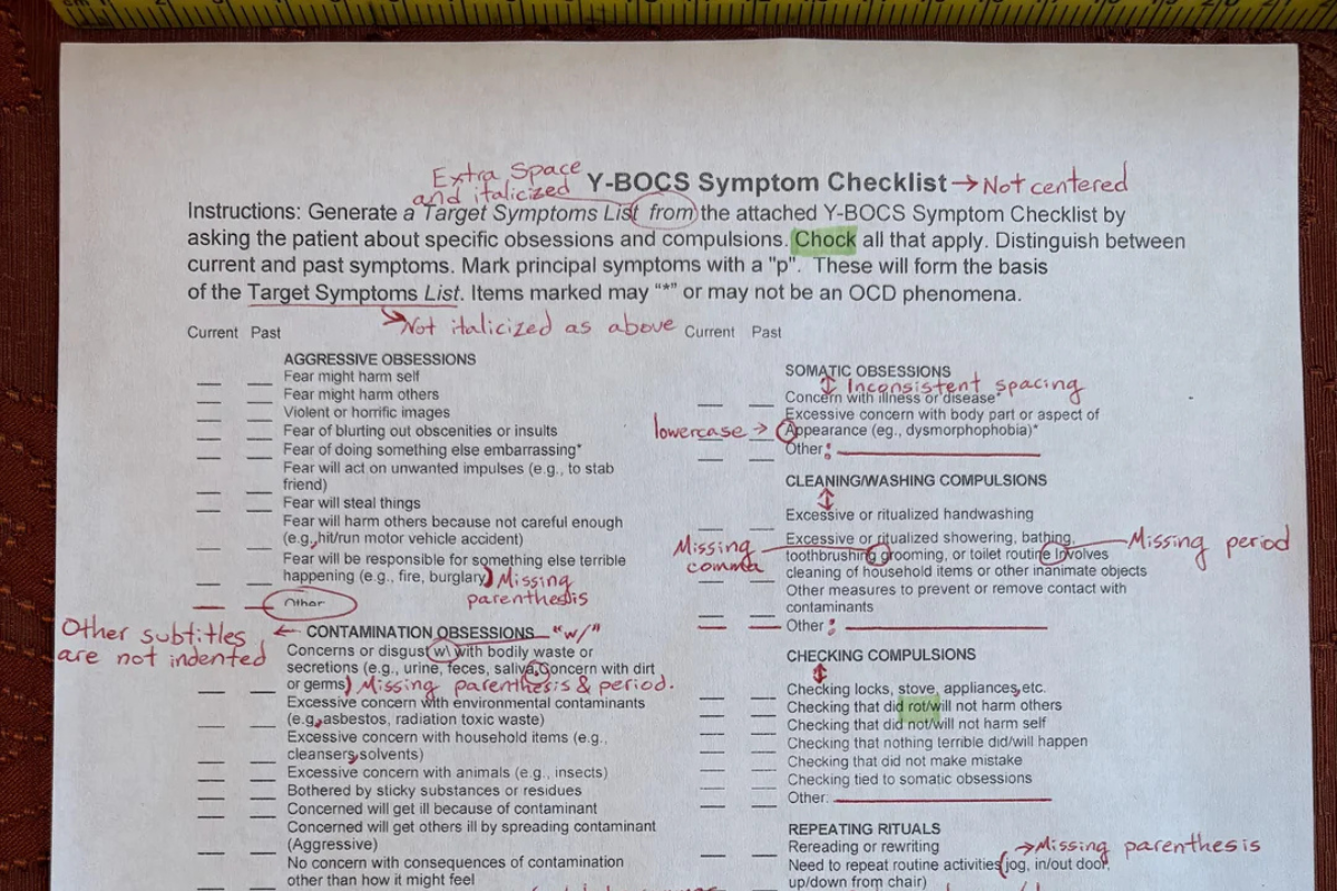 Viral OCD checklist with 'improvements' is hilarious — but there's more to the story