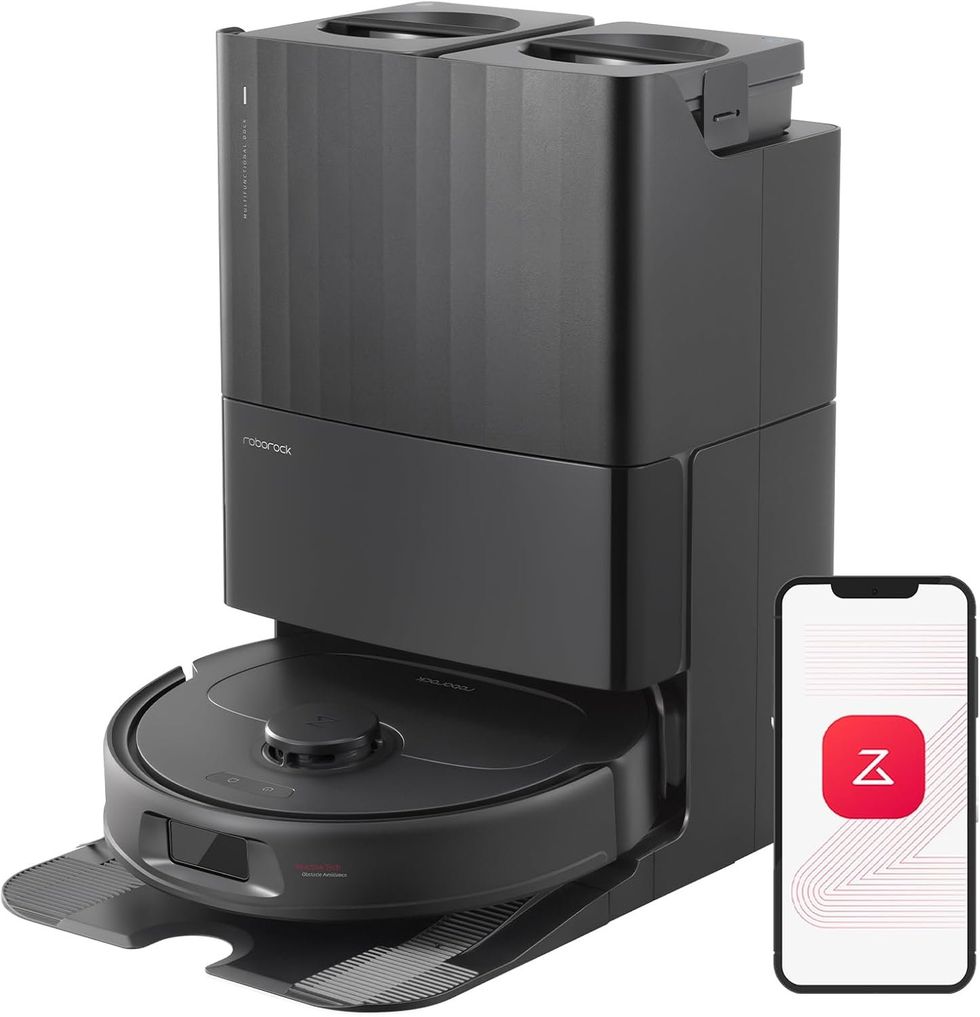 a product shot of roborock Qrevo S Robot Vacuum and Mop