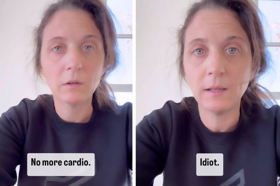 Mom nails a perfect impression of every wellness influencer you've ever seen on social media