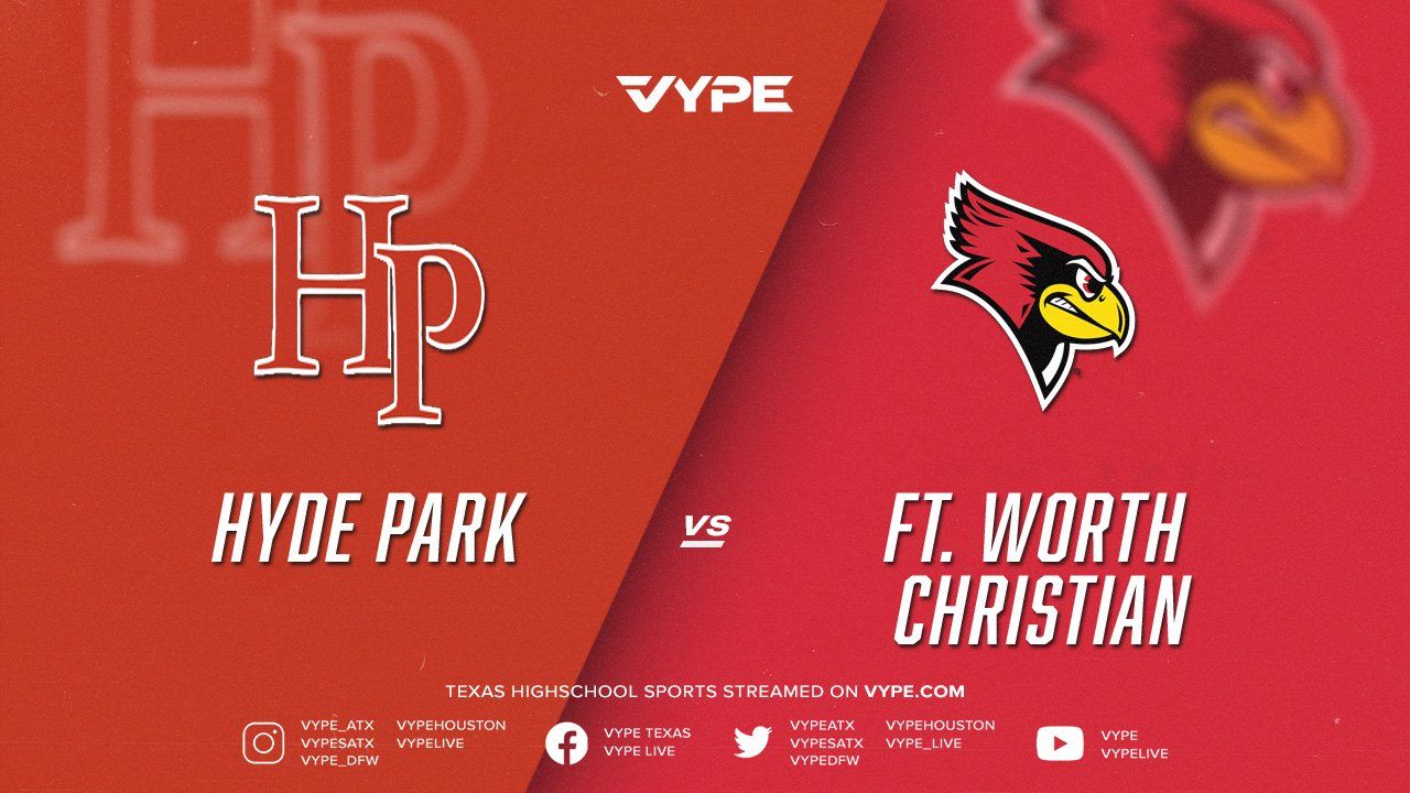 7PM - TAPPS Football D2 Area: Hyde Park vs. Ft. Worth Christian