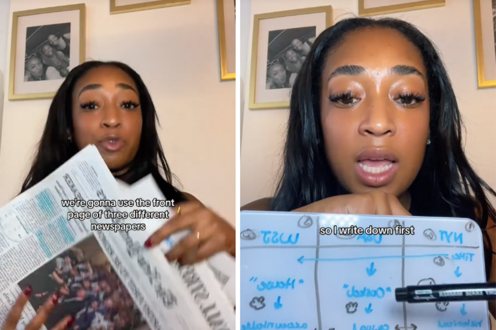 23-year-old brilliantly explains 'foolproof' system to compare news sources