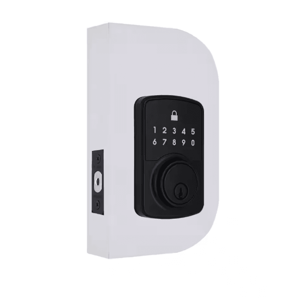 a product shot of Defiant Square Compact Hubspace Smart Lock