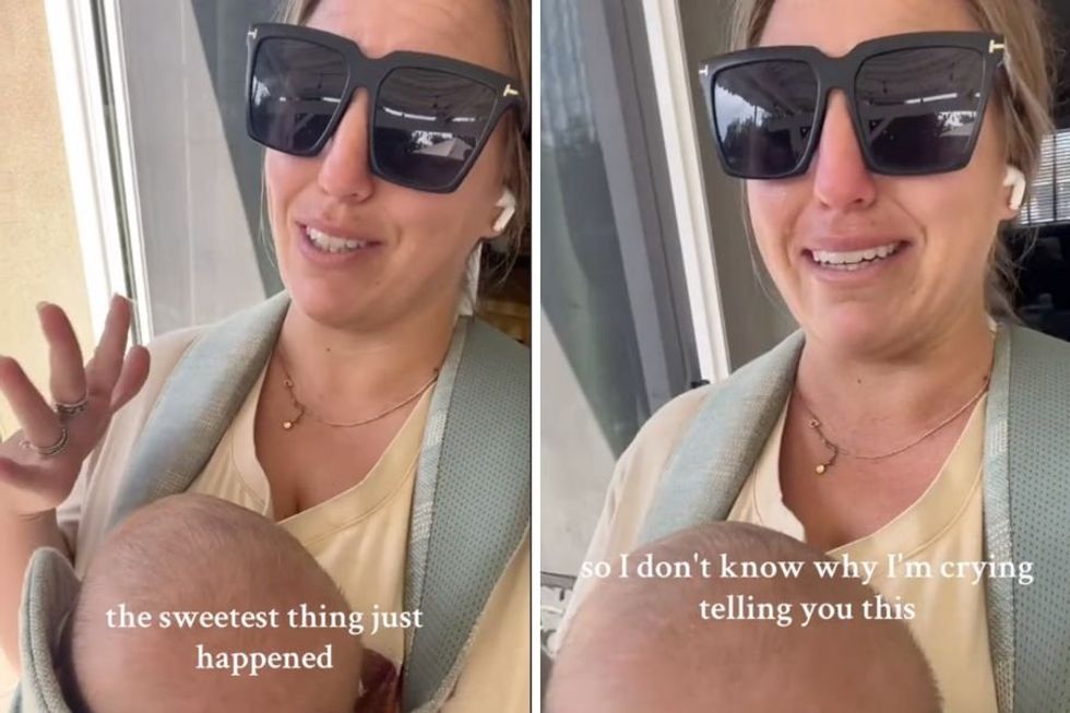 Mom tears up sharing the perfect parenting advice she received from a complete stranger