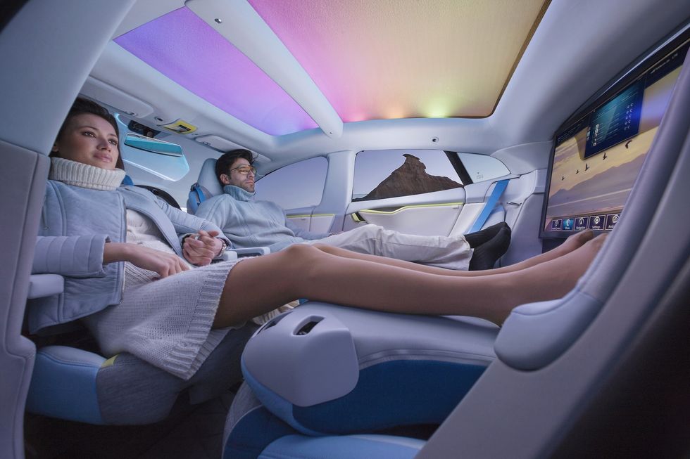 self-driving car imagined