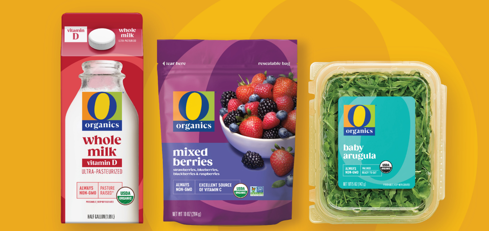 o organics, albertson's giving back