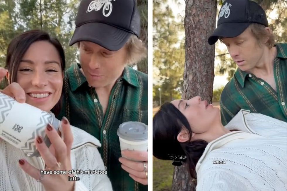 Couple act out their own Hallmark movie plot, and it's hilariously spot-on