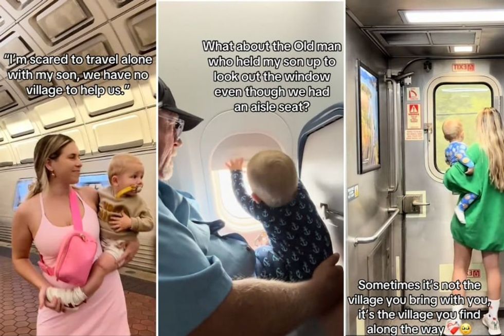 Mom traveling solo with toddler shocked by the outpouring help she got from total strangers