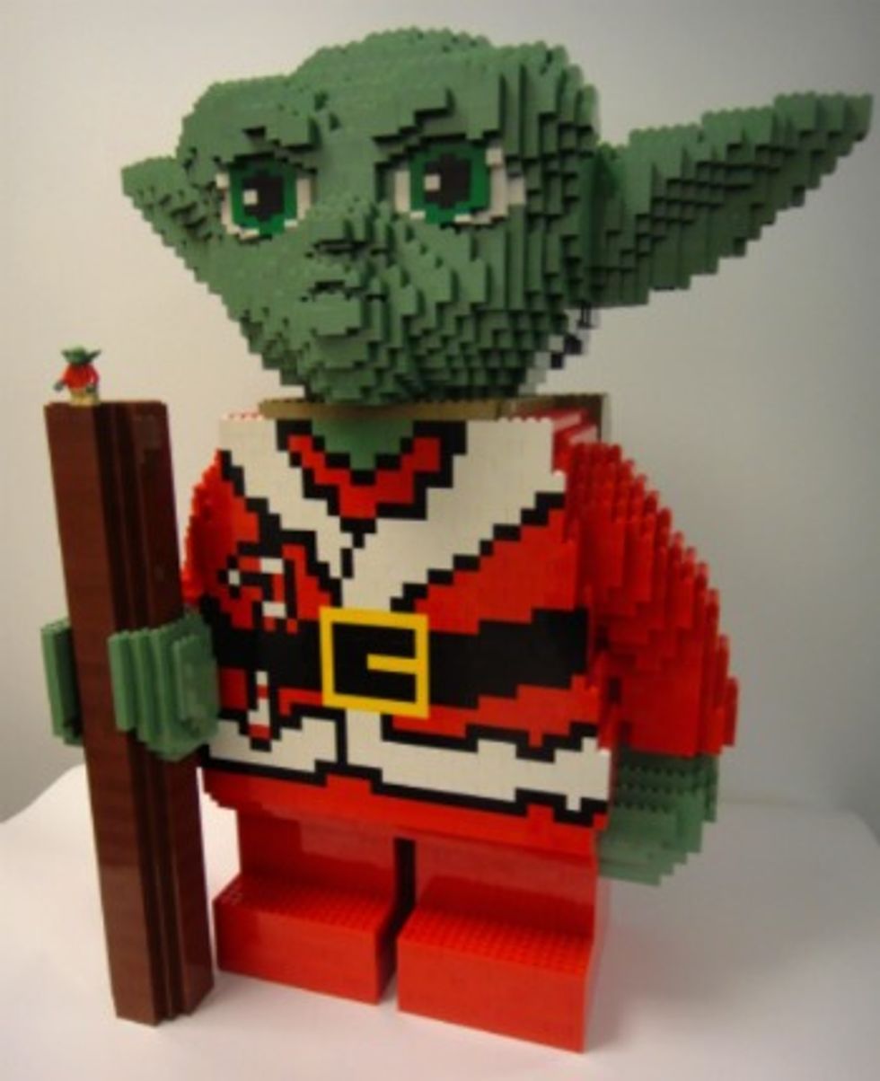 yoda santa lego