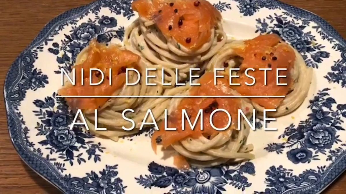 Cuciniamo insieme: nidi delle feste al salmone