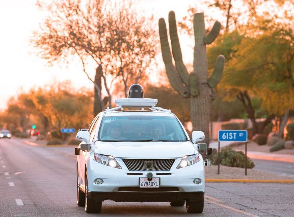 Google's Self Driving Car Project on Phoenix streets.