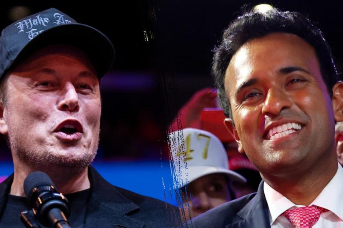Billionaire Tesla/SpaceX CEO Elon Musk and MAGA businessman Vivek Ramaswamy