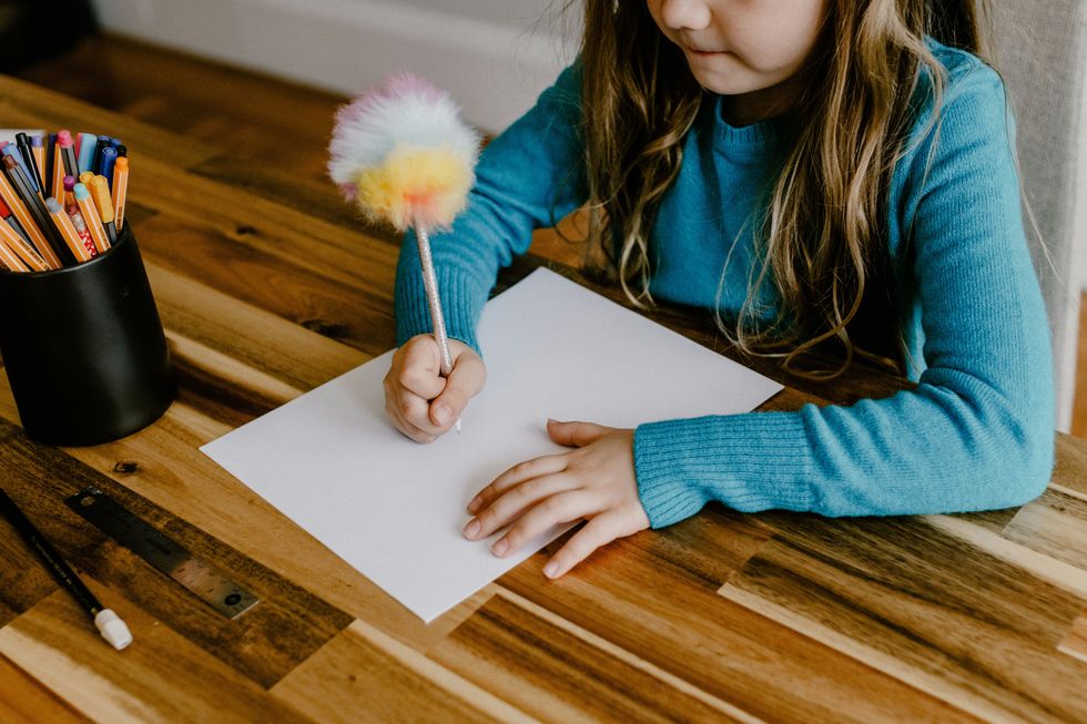 The tooth fairy left her a note after losing her first tooth. She assumed they were pen pals.