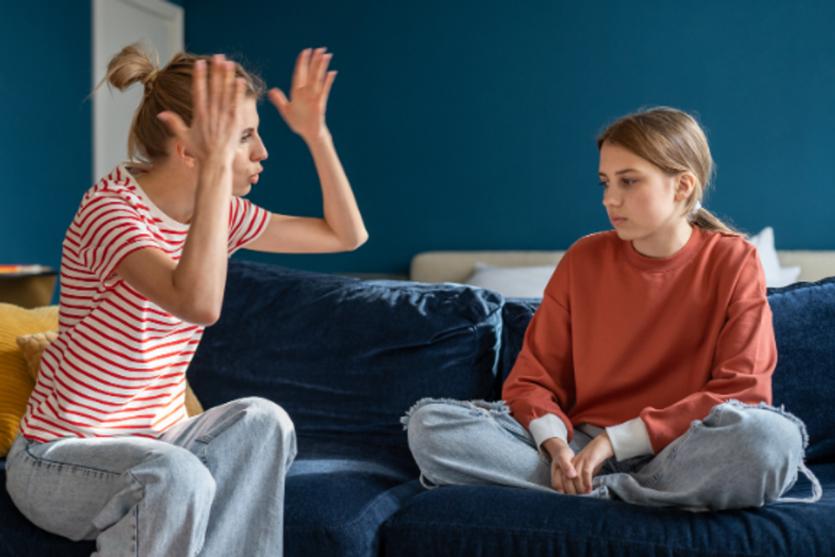 angry mom, stop yelling, teenager