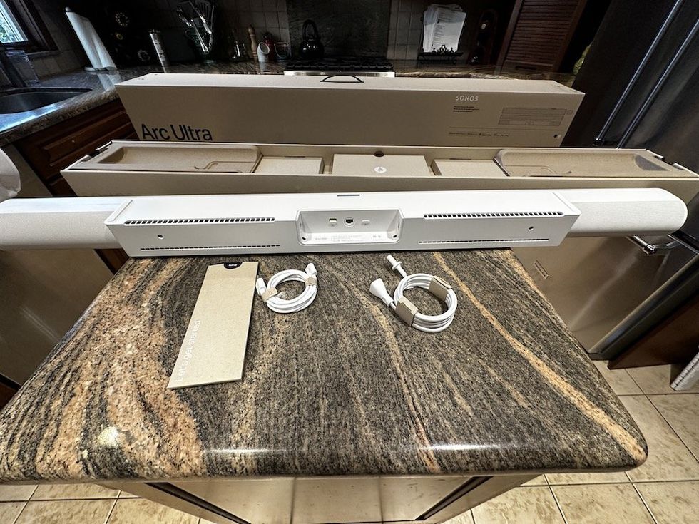 a photo of Sonos Arc Ultra unboxed