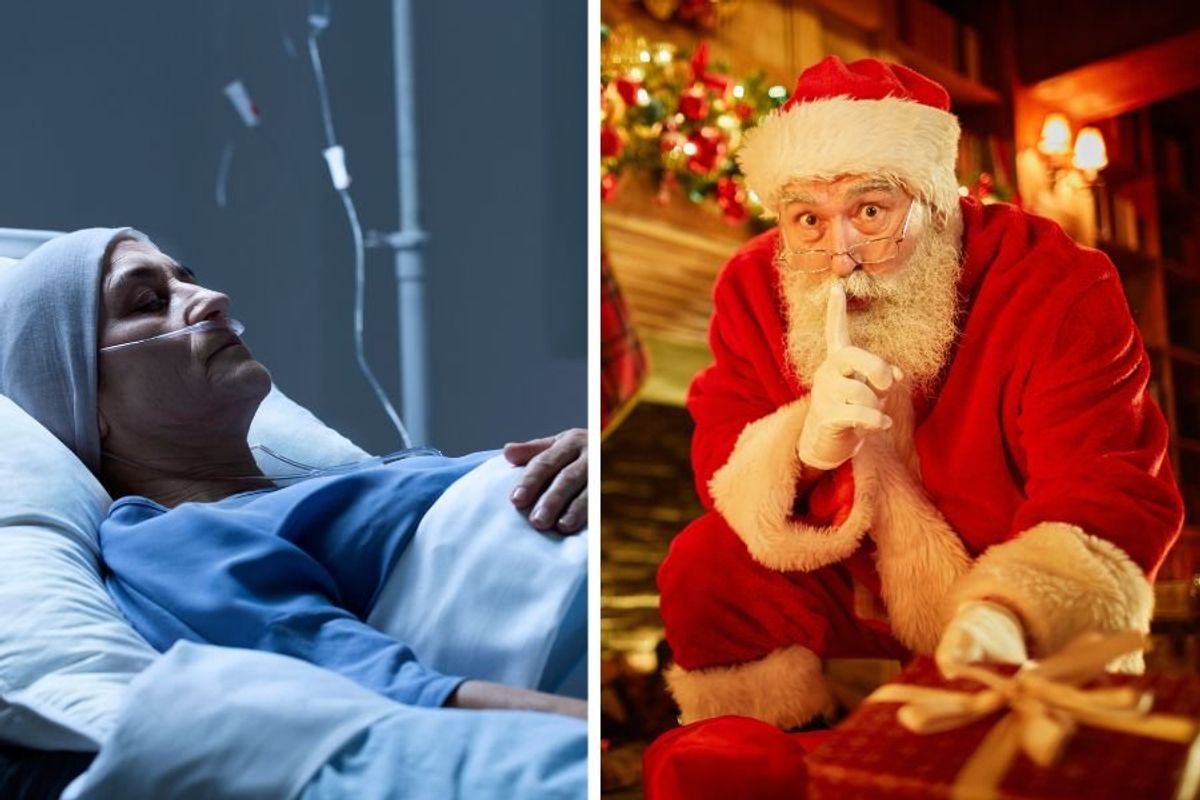 ALS; wife's last gift; wife's secret santa gift; wife leaves gift before death; dying wife's last gift