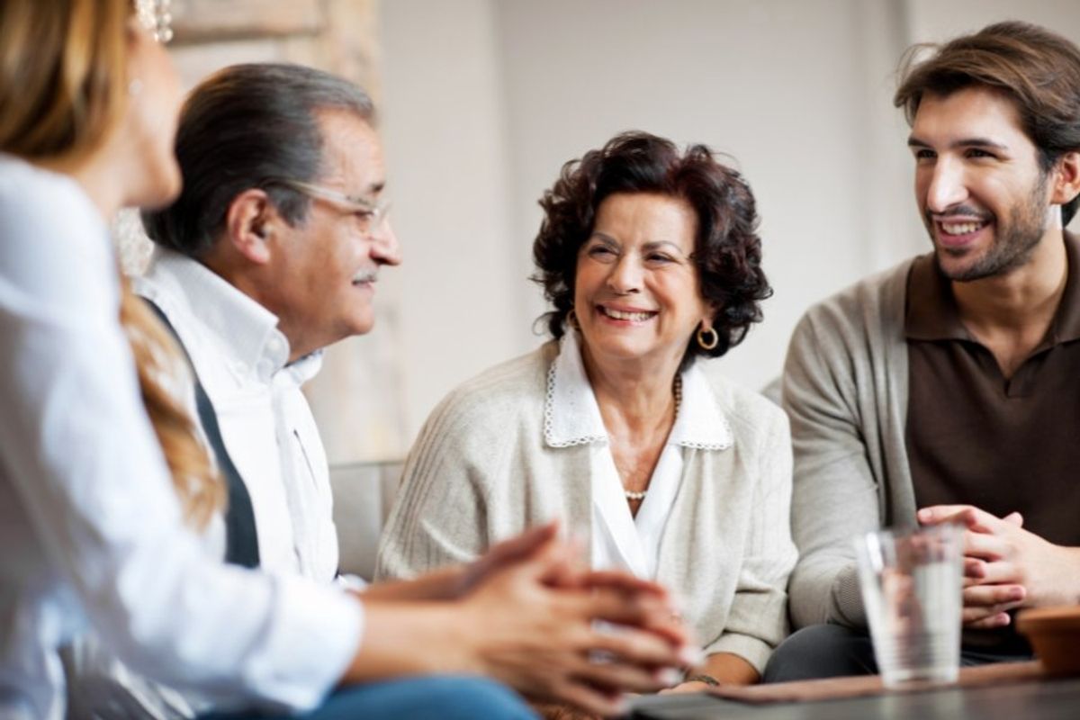 older parents with adult kids