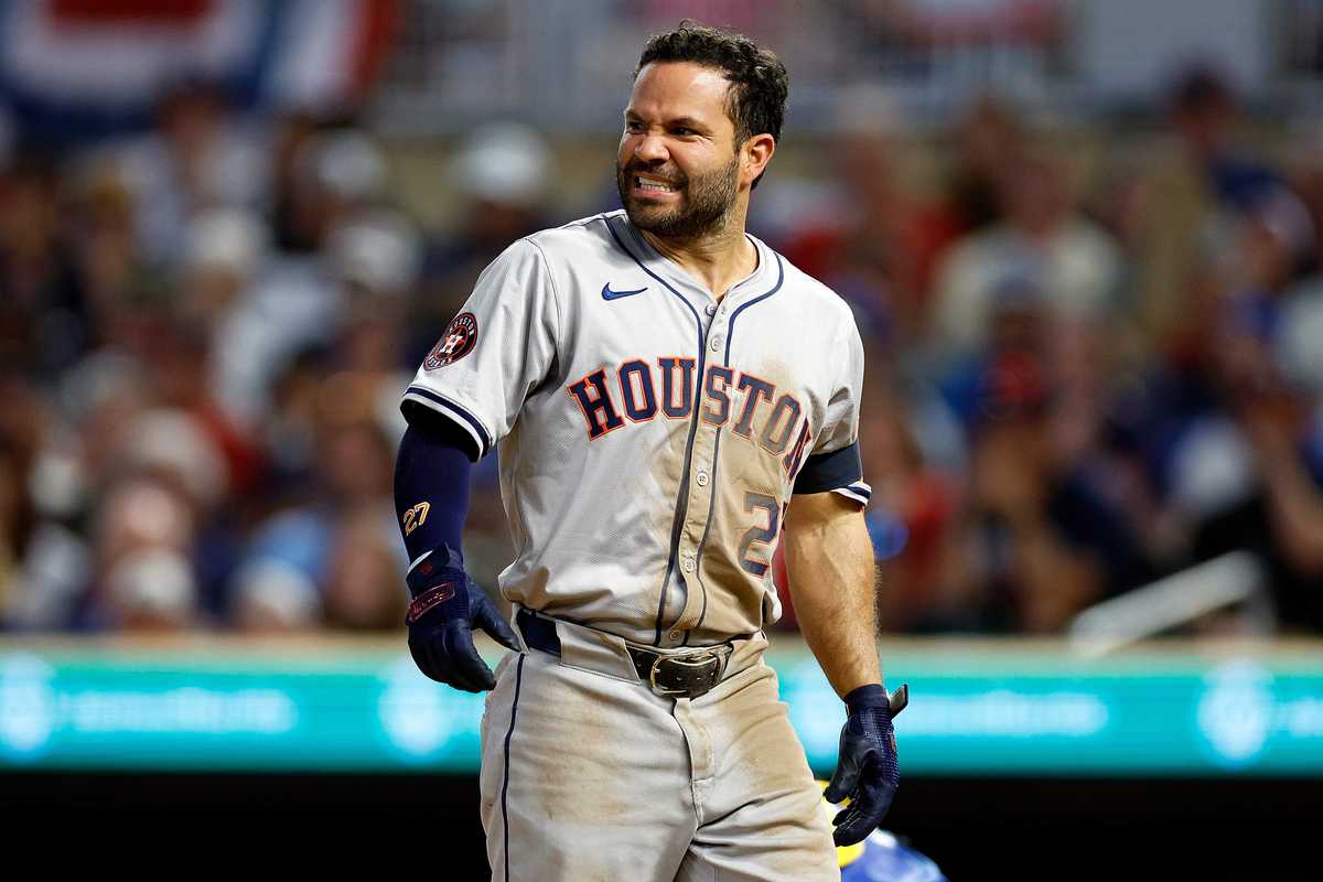 Astros Jose Altuve, sad.