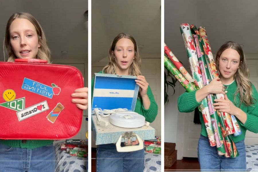 thrift haul, thrifted christmas, inexpensive christmas gifts